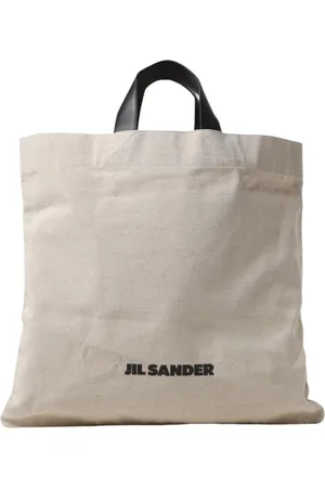 Jil Sander Tassen, Dames, , ONE Size, Leer, Minimalist Canvas Tote Bag
