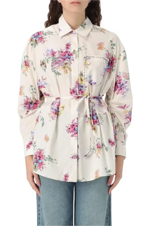 Liu Jo Blouses & Shirts, Dames, Veelkleurig, M, Print Shirt Stijlvol en Levendig
