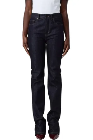 Saint Laurent Jeans, Dames, Blauw, W30, Blauwe Straight Leg Jeans voor Vrouwen