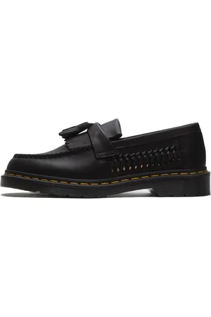 Dr. Martens Schoenen, Heren, Zwart, 42 EU, Leer, Adrian Woven Zwarte Instappers