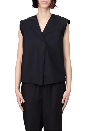 Kaos Jassen, Dames, Zwart, M, Kameel V-Neck Mouwloze Top