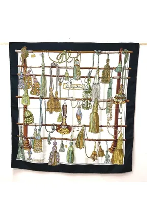 Hermès Pre-owned, Dames, Veelkleurig, ONE Size, Pre-owned Silk scarves