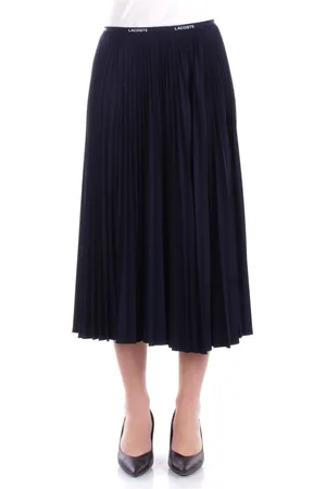 Lacoste Rokken, Dames, Blauw, S, Polyester, Blauwe Logo Rok Rits Zakken