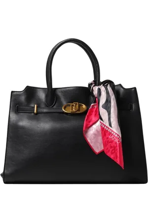 Liu Jo Tassen, Dames, Zwart, ONE Size, Zwarte Tote Bag met Slot Sluiting
