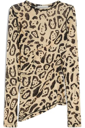 Sportmax Tops, Dames, , L, Longtop met lange mouwen en aansluitende pasvorm