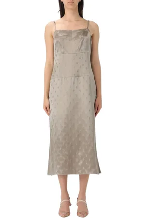 Fendi Kleedjes, Dames, , S, Elegante Slip Jurk Subtiele Print