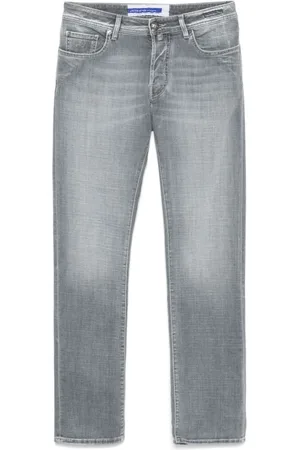 Jacob Cohen Jeans, Heren, Grijs, W34, Katoen, Grijze Jeans voor Mannen