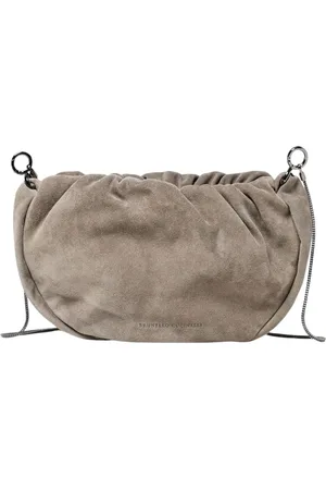 Brunello Cucinelli Tassen, Dames, , ONE Size, Leer, Leren Crossbody Tas