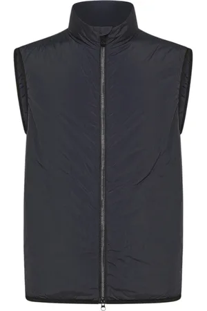 Peuterey Jassen, Heren, Blauw, 2Xl, Blauw mouwloos jack met volledige rits