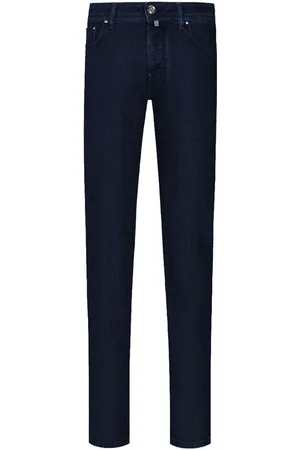 Jacob Cohen Jeans, Heren, Blauw, W33, Katoen, Blauwe Katoenen Heren Jeans