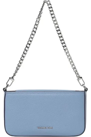 Michael Kors Tassen, Dames, Blauw, ONE Size, Beige Mini Clutch Tas