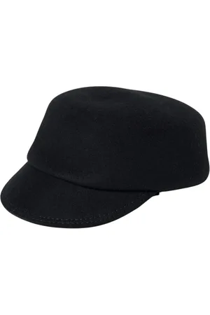 Alberta Ferretti Accessoires, Dames, Zwart, S, Wol, Zwarte wollen baseballpet