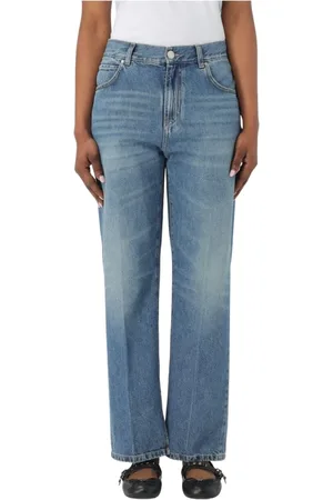 Pinko Jeans, Dames, Blauw, W30, Denim, Klassieke pasvorm denim jeans voor vrouwen