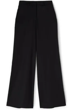 Motivi Broeken, Dames, Zwart, S, Katoen, Palazzo-broek van katoen