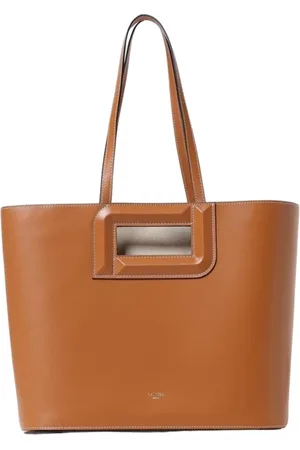 LANCEL Tassen, Dames, Bruin, ONE Size, Zwarte Leren Schoudertas