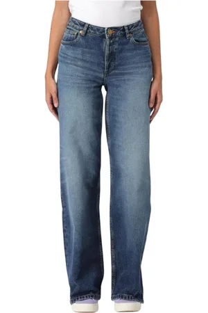 A.P.C. Jeans, Dames, Blauw, W27, Katoen, Klassieke Wide Leg Jeans