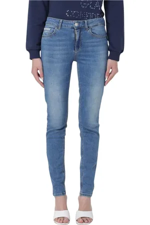 Liu Jo Jeans, Dames, Blauw, W31, Katoen, Klassieke Blauwe Skinny Jeans