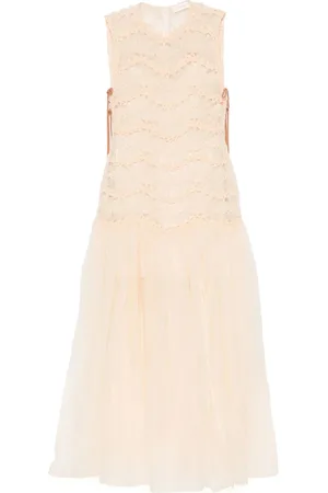 ZIMMERMANN Kleedjes, Dames, , S, Jurk met Uitsnijding en Striksluiting