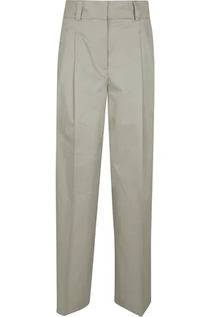 PESERICO SIGN Broeken, Dames, Groen, 2Xs, Katoen, Groene Broek Comfort Stijl