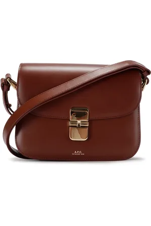 A.P.C. Tassen, Dames, Bruin, ONE Size, Grace Small Tas