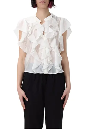 Kaos Blouses & Shirts, Dames, Wit, XS, Witte Mouwloze V-hals Top