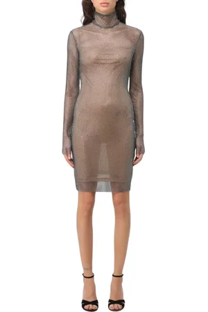 GENNY Kleedjes, Dames, Zwart, L, Zwarte Chainmail Jurk