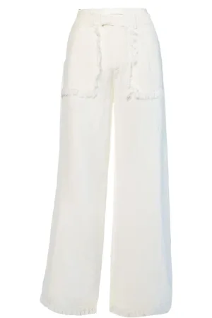 Hest Hést, Broeken, Dames, Wit, 2Xl, Linnen, Witte Linnen Broek Alyssum