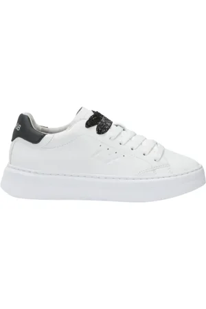 sun68 Schoenen, Dames, Wit, 40 EU, Leer, Grace Leather Sneakers in Zwart/Wit