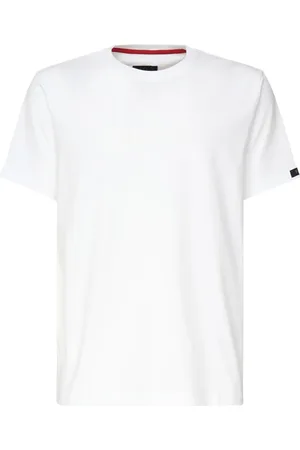 FAY Tops, Heren, Wit, XL, Witte T-shirts en Polos met Logo