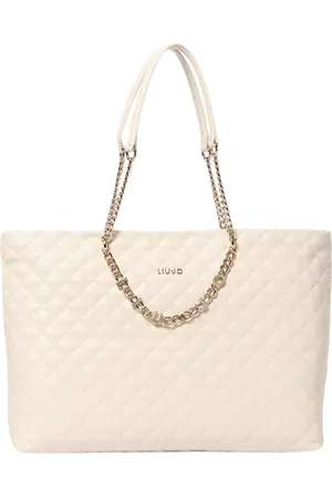 Liu Jo Tassen, Dames, , ONE Size, Leer, Gewatteerde Kettingband Tote Tas