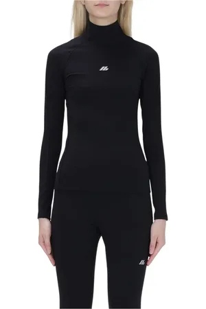 Balenciaga Truien, Dames, Zwart, S, Polyester, Zwarte Atletische Top voor Vrouwen