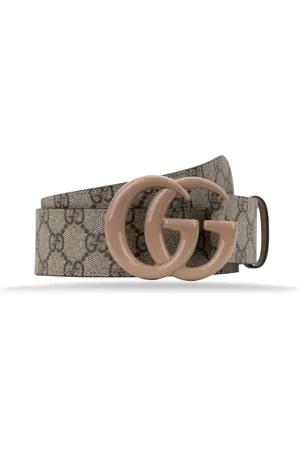 Gucci Accessoires, Heren, Groen, 105 CM, Leer, Heren leren riem met logo gesp