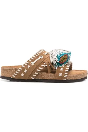 Elena Iachi Schoenen, Dames, , 40 EU, Suède, Comfortabele Suède Pantoffels