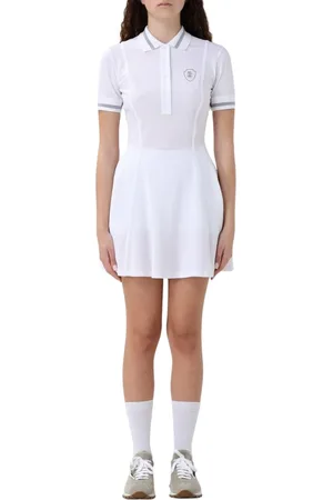 Brunello Cucinelli Kleedjes, Dames, Wit, S, Witte Tennisjurk Elegante Stijl