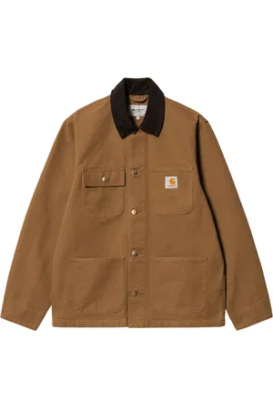 Carhartt Jassen, Heren, Bruin, L, Stijlvolle Michigan Coat voor Mannen