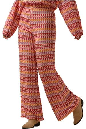 AMAYA Amsterdam Broeken, Dames, Veelkleurig, L, Wijde Broek LOA