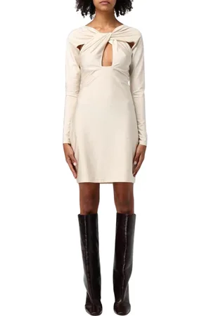 COPERNI Kleedjes, Dames, , M, Zwarte Twist Front Mini Jurk