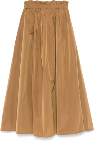 HERNO Rokken, Dames, Bruin, M, Polyester, Kameel Rok voor Vrouwen