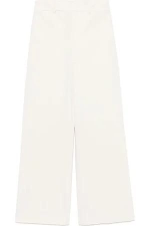 SEMICOUTURE Broeken, Dames, , M, Katoen, Bianco Natuurlijke Katoenen Broek
