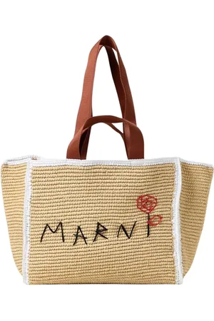 Marni Tassen, Dames, , ONE Size, Geborduurde Logo Tote Tas