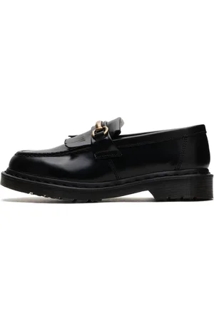 Dr. Martens Schoenen, Heren, Zwart, 36 EU, Leer, Zwarte Gepoetste Gladde Loafers