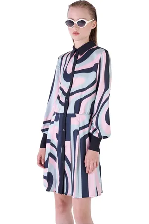Silvian Heach Kleedjes, Dames, Veelkleurig, S, Polyester, Gestreepte korte jurk