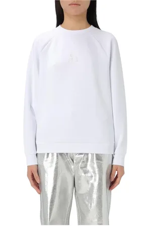 Armani Exchange Sweatshirts & Hoodies, Dames, Wit, L, Katoen, Witte Crew Neck Sweatshirt