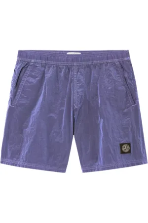 Stone Island Badkleding, Heren, Paars, M, Nylon, Iridescent Nylon Metal Badkleding in Lavendel