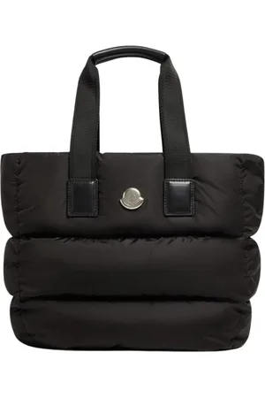 Moncler Tassen, Dames, Zwart, ONE Size, Nylon, Gewatteerde Tote Tas voor Vrouwen