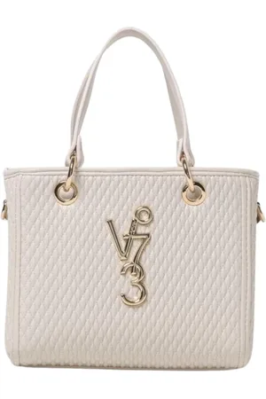 V°73 Tassen, Dames, , ONE Size, Leer, Stijlvolle Gewatteerde Tote Tas Metalen Logo
