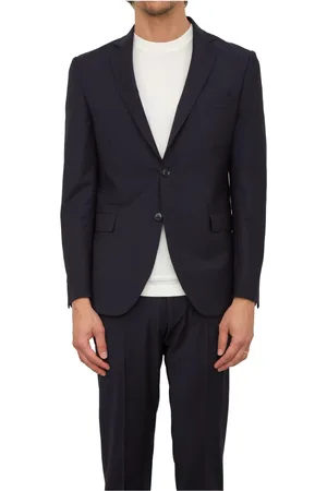 Liu Jo Jassen, Heren, Blauw, M, Wol, Blauwe wollen blazer