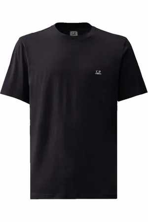 C.P. Company Tops, Heren, Blauw, 2Xl, Katoen, Goggle T-shirt van jersey katoen