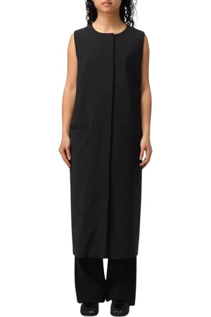 Alberta Ferretti Kleedjes, Dames, Zwart, M, Wol, Zwarte op maat gemaakte maxi-jurk