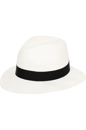 Borsalino Accessoires, Dames, Wit, M, Elegante Klassieke Zomerhoed